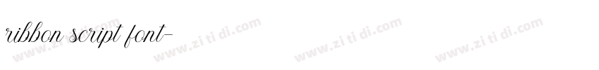 ribbon script font字体转换